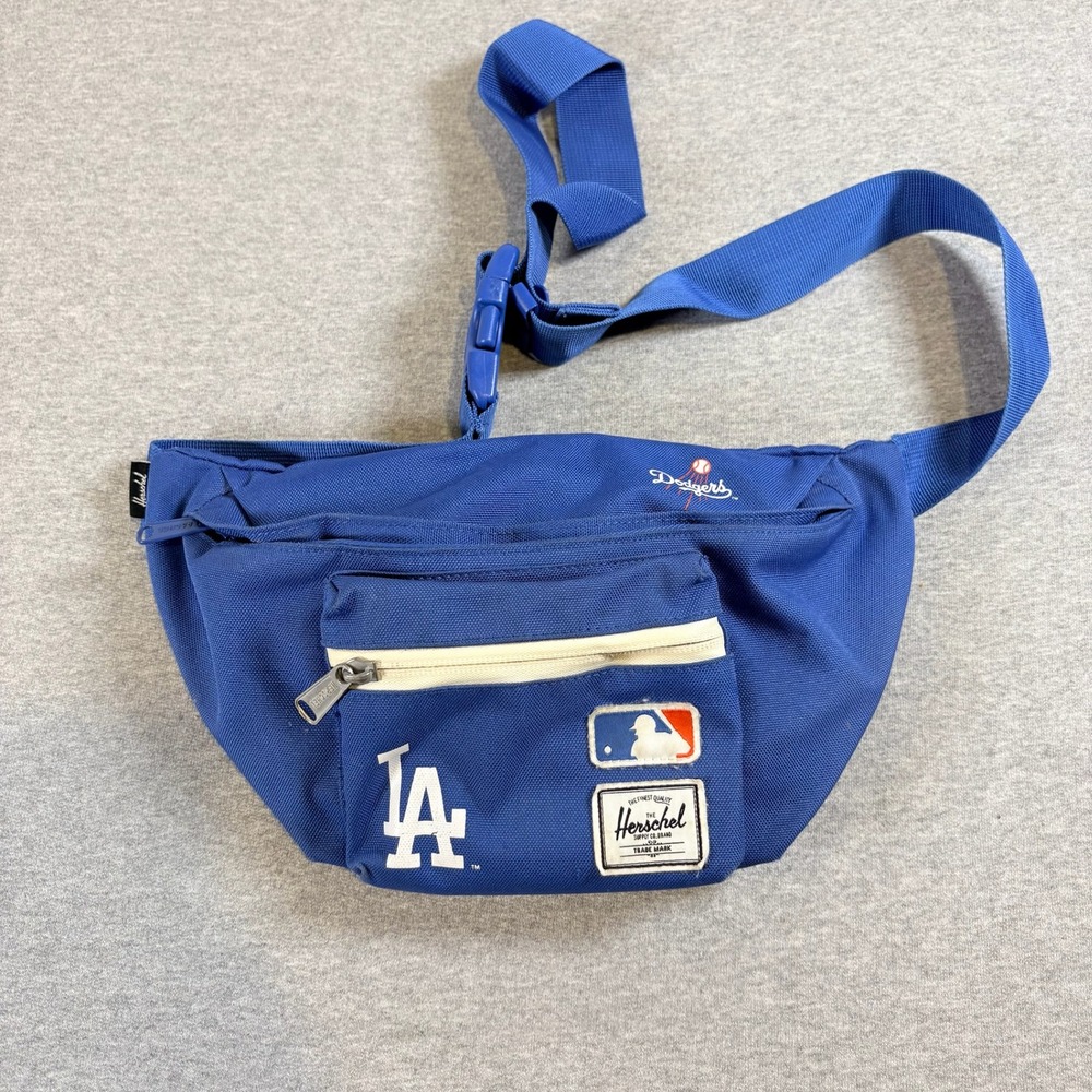 Herschel Fanny Pack Unisex OS Blue MLB Los Angeles Dodgers Hip Pack Rare